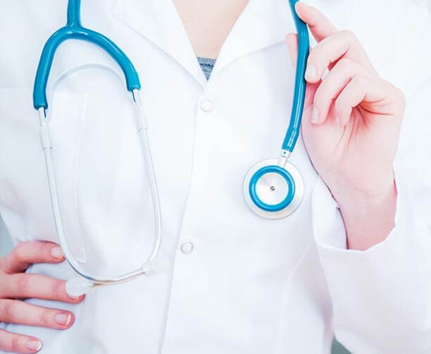 Nurse Holding Stethoscope