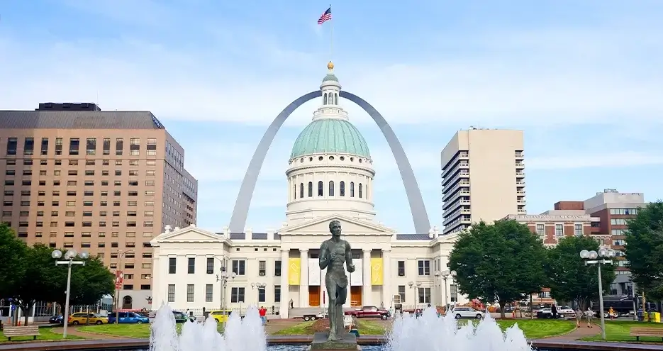 Gateway Arch Saint Louis Old Courthouse Landmark