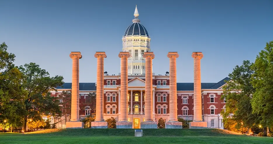 Mizzou Columns University Of Missouri Historic Landmark